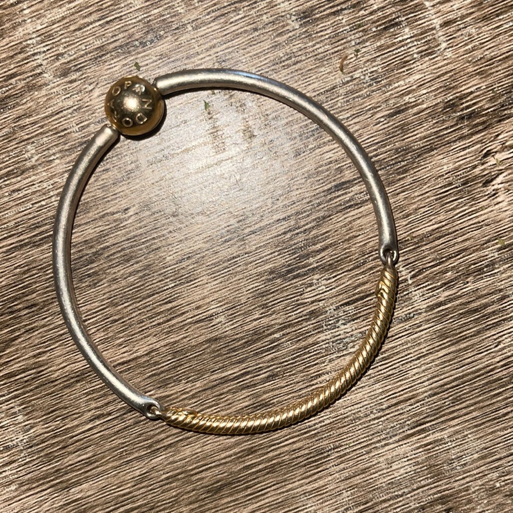 Pandora 10k gold bangle